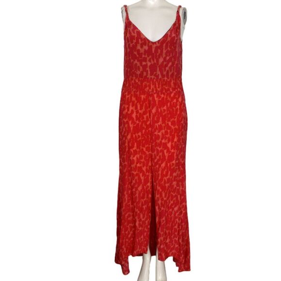 KARINA GRIMALDI Silk Dress, S, Jamaica, Maxi, Twisted Straps, V-neck, High Slit - Picture 12 of 12